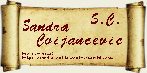 Sandra Cvijančević vizit kartica